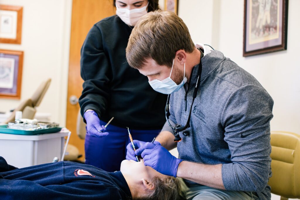 checking patient